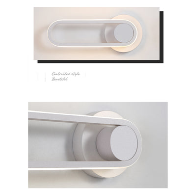 White Wall Sconce Rotatable 330° LED Wall Light Fixtures for Bedroom Living Room Hotel Hallway Corridor