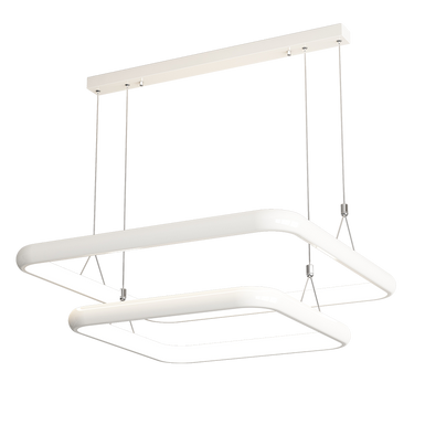 Modern LED Chandelier Rectangle 2 Lights