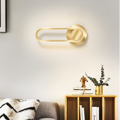 Golden Wall Sconce Rotatable 330° LED Wall Light Fixtures for Bedroom Living Room Hotel Hallway Corridor