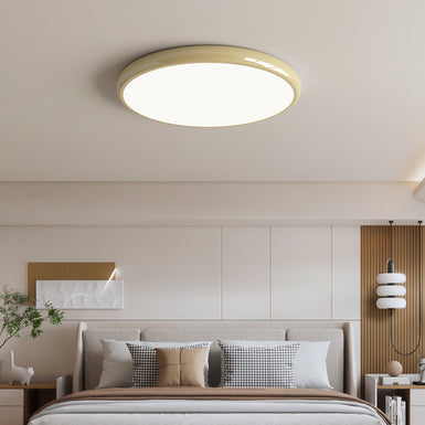 Flush Mount Ceiling Lighting with White Acrylic Shade