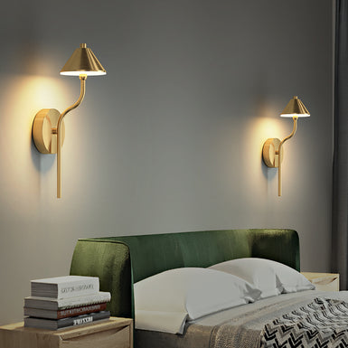 Double /Single Light Armed Sconce-Brass