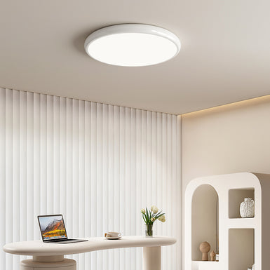 Flush Mount Ceiling Lighting with White Acrylic Shade